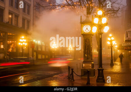 The Steam Clock, Gastown, Vancouver, British Columbia, Canada Stock Photo