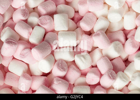 Pink and white marshmallows Stock Photo