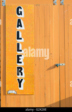 Margate, UK. Front door of the Harbour Arm Gallery Stock Photo