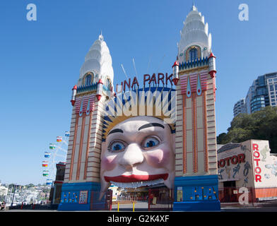 Entrance to Luna Park funfare Sydney NSW Australia Stock Photo