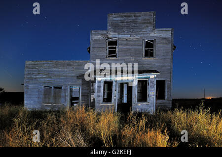 Old general store in ghost town Bents Saskatchewan Canada Stock Photo