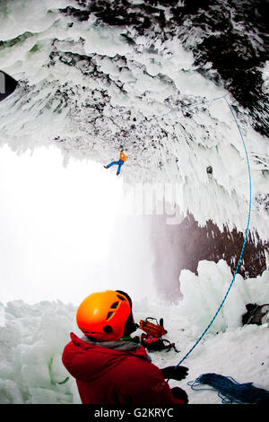 Helmcken Falls Ice Climbing, British Columbia Canada Stock Photo - Alamy