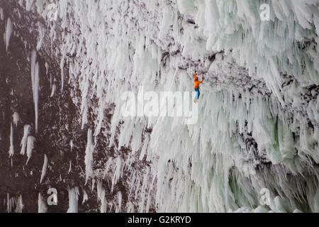 Helmcken Falls Ice Climbing, British Columbia Canada Stock Photo - Alamy