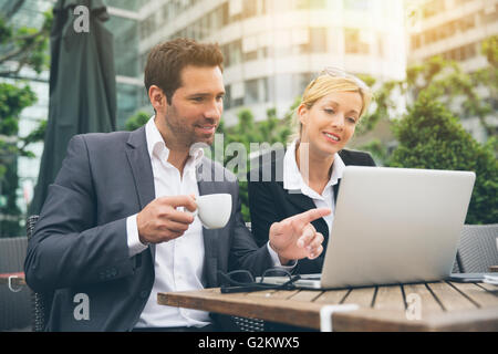 Business people meeting for a coffee break Stock Photo