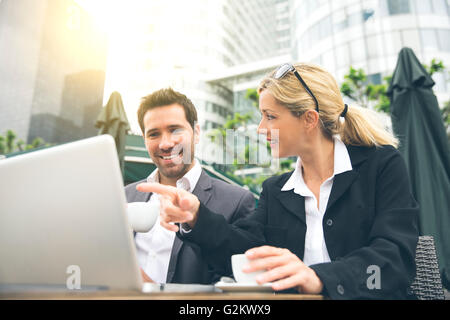 Business people meeting for a coffee break Stock Photo