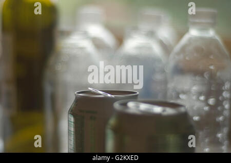 Used Bottles and Cans Stock Photo