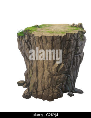 big rock isolated on white background Stock Photo