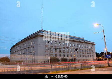 WROCLAW, POLAND - MAY 30: Lower Silesia Provincial Office by dusk. In 2016 Wroclaw is European Capitol of Culture. Stock Photo
