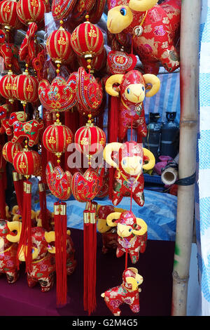 chinese goat knot, 2015 is year of the goat Stock Photo