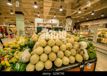 Dubai - JANUARY 7, 2014: Dubai Supermarket Waitrose on January 7 in Dubai, UAE. Dubai Supermarket Waitrose is the largest superm Stock Photo