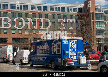 Bond street wharf Baltimore Maryland Stock Photo