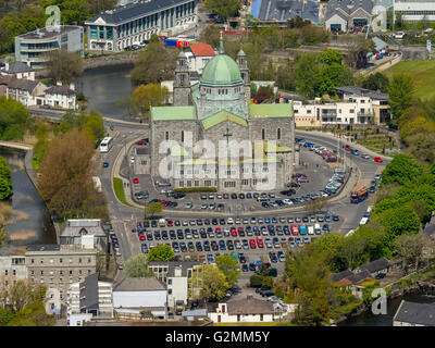 Aerial view, Galway Cathedral, Galway cathedral, Galway, Galway, COUNTY CLARE, Galway, Ireland, Europe, Aerial view, Stock Photo