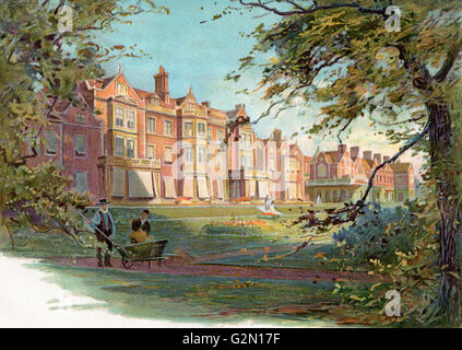 Sandringham House, Norfolk, England in the 19th century.  From The Century Edition of Cassell's History of England, published c. 1900 Stock Photo