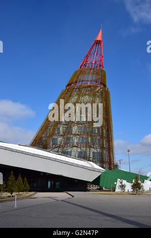 Sport palace and skate ring in Astana, capital of Kazakhstan Stock Photo