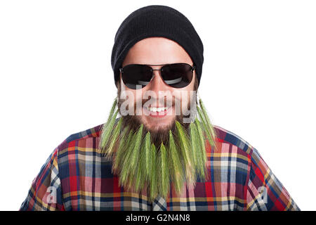 Portrait of handsome man with beard Stock Photo