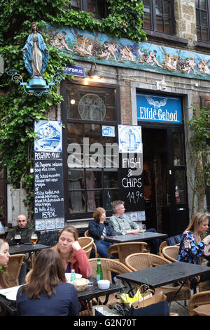eating out in Antwerp, Belgium Stock Photo