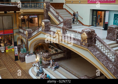 Stadsfeestzaal famous Antwerp shopping mall, Meir Antwerp Belgium Stock Photo