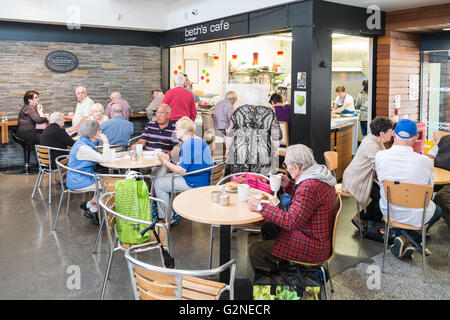 Beth's Cafe at Indoor Market Day,held on Wednesdays in Carmarthen Town Centre, Carmarthenshire,West Wales,Wales,U.K.,UK,Europe. Stock Photo