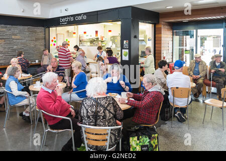 Beth's Cafe at Indoor Market Day,held on Wednesdays in Carmarthen Town Centre, Carmarthenshire,West Wales,Wales,U.K.,UK,Europe. Stock Photo