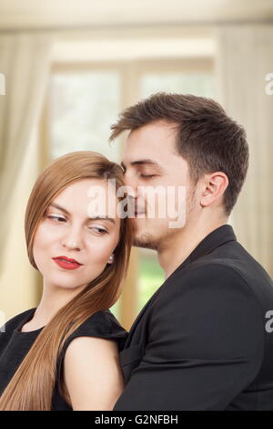 Pair of young lovers enjoying a moment of joy Stock Photo