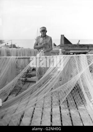 Fisherman, Key West, Florida, USA, Arthur Rothstein for Farm Security Administration (FSA), January 1938 Stock Photo