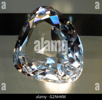 Star of South Africa. A Cullinan Diamond, known as the Star of South Africa. Found in the Premier No. 2 mine, near Pretoria, South Africa. Dated 2014 Stock Photo