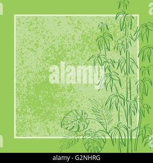 Exotic flora, background Stock Vector