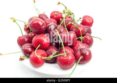 Cherries isolated on white Stock Photo