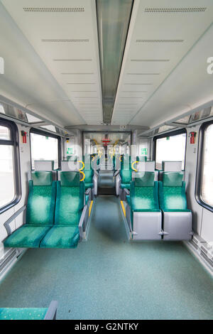 interior of a modern suburban train Stock Photo - Alamy