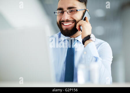 Using mobile phone Stock Photo