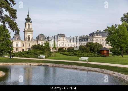 Nice castle in Keszthely from Hungary (Festetics) Stock Photo