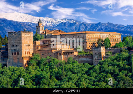 The Alhambra palace in Granada Stock Photo