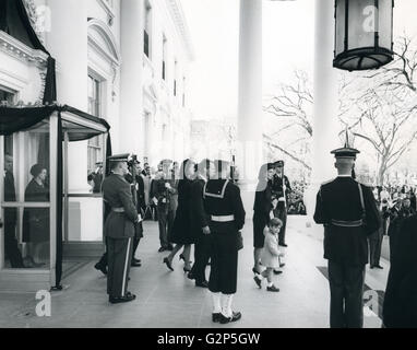 Jackie Kennedy with Caroline Kennedy Stock Photo - Alamy