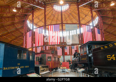 B & O railroad museum in Baltimore Maryland MD Stock Photo