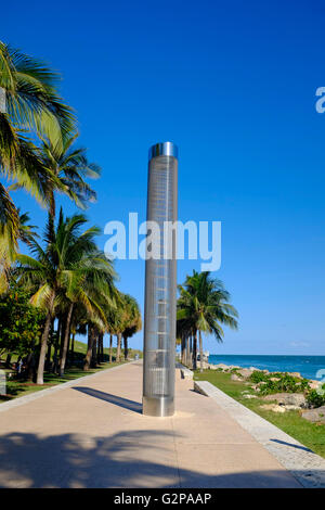 Government Cut and Atlantic Ocean, Miami Florida Stock Photo