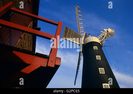 Dobson's Mill at Burgh le Marsh. Lincolnshire. England. UK. Europe Stock Photo