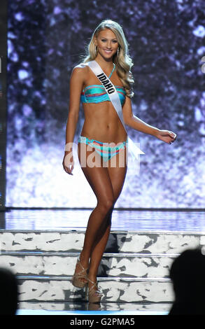 Las Vegas, NV, USA. 1st June, 2016. 01 June 2016 - Las Vegas, Nevada - Miss Idaho, Sydney Blue Halper. 2016 Miss USA Pageant Preliminary Competetion at the T-Mobile Arena. Photo Credit: MJT/AdMedia Credit:  Mjt/AdMedia/ZUMA Wire/Alamy Live News Stock Photo