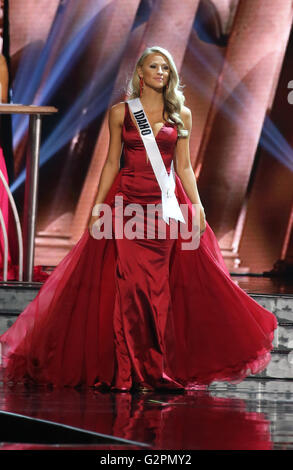 Las Vegas, NV, USA. 1st June, 2016. 01 June 2016 - Las Vegas, Nevada - Miss Idaho, Sydney Blue Halper. 2016 Miss USA Pageant Preliminary Competition at the T-Mobile Arena. Photo Credit: MJT/AdMedia Credit:  Mjt/AdMedia/ZUMA Wire/Alamy Live News Stock Photo