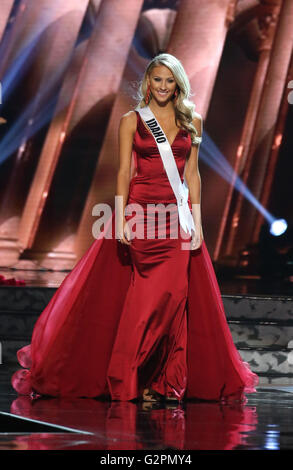 Las Vegas, NV, USA. 1st June, 2016. 01 June 2016 - Las Vegas, Nevada - Miss Idaho, Sydney Blue Halper. 2016 Miss USA Pageant Preliminary Competition at the T-Mobile Arena. Photo Credit: MJT/AdMedia Credit:  Mjt/AdMedia/ZUMA Wire/Alamy Live News Stock Photo