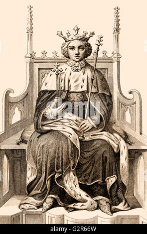 Richard II, Richard of Bordeaux, 1367-1400, King of England Stock Photo