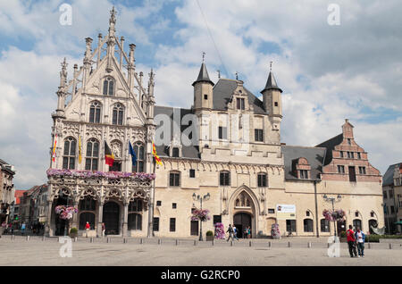 The Stadhuis (City Hall or Town Hall) in Grote Markt, Mechelen, Belgium. Stock Photo