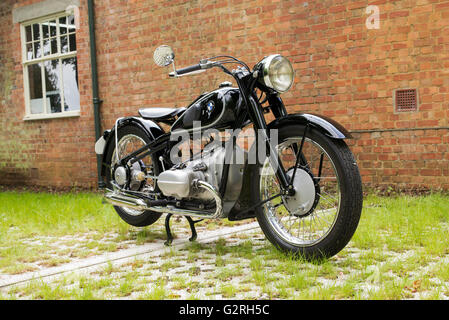 Vintage BMW R5 Motorcycle at Bicester Heritage Centre. Oxfordshire, England Stock Photo