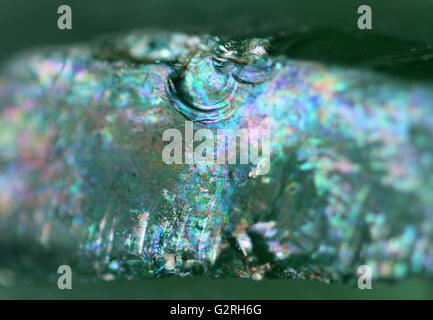 macro image surface of antique glass Stock Photo