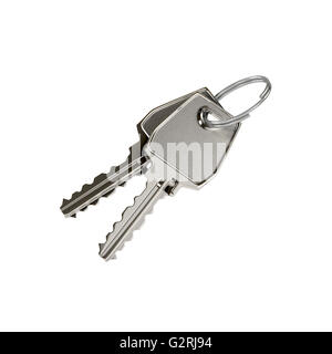 Two keys on a ring Stock Photo