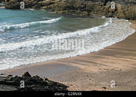 Fenella Beach, Peel, Isle of Man, British Isles. Stock Photo