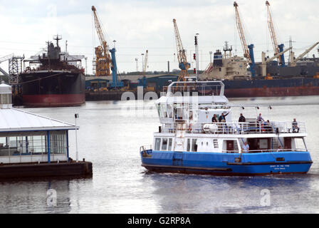 Tyne Ferry at South Shields terminal Stock Photo