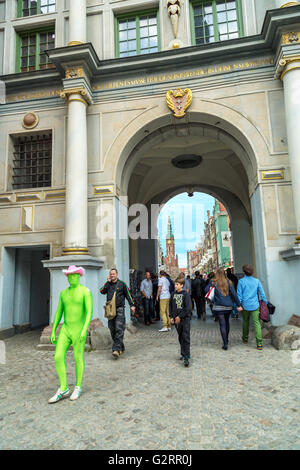 Gdansk, Poland, the Golden Gate, earlier Langgasser Goal Stock Photo