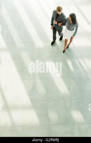 Top view of the business people walking together Stock Photo