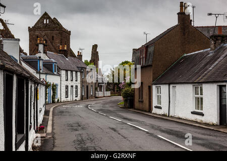 The Main A710 through New Abbey, Dumfries & Galloway, Scotland Stock Photo