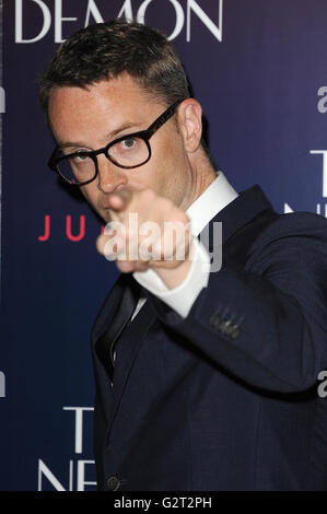 Director Nicolas Winding Refn attends the UK Premiere of The Neon Demon at Picturehouse Central in London. 31st May 2016 © Paul Treadway Stock Photo